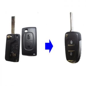 Κέλυφος Μετατροπής Κλειδιού Αυτοκινήτου Citroen Με 2 Κουμπιά Σε Νεόυ Τύπου - Λάμα VA2